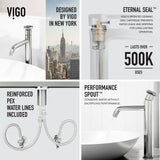 Wisteria MatteStone White Bathroom Sink/Basin Set with Cass Faucet and Oval Composite Vessel K0L2 - product image 3