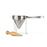 Stainless Steel Cone Strainer and Pestle Set Q2G9 - product image 1