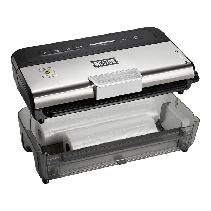 Wet & Dry Sealer 11-in Vacuum Sealer With Date Code Stamp, Black P1H0