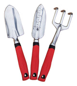 Aluminium Garden Tool Set with Rubber Handles, Assorted Colours, 3-pc U8M1 - product image 1