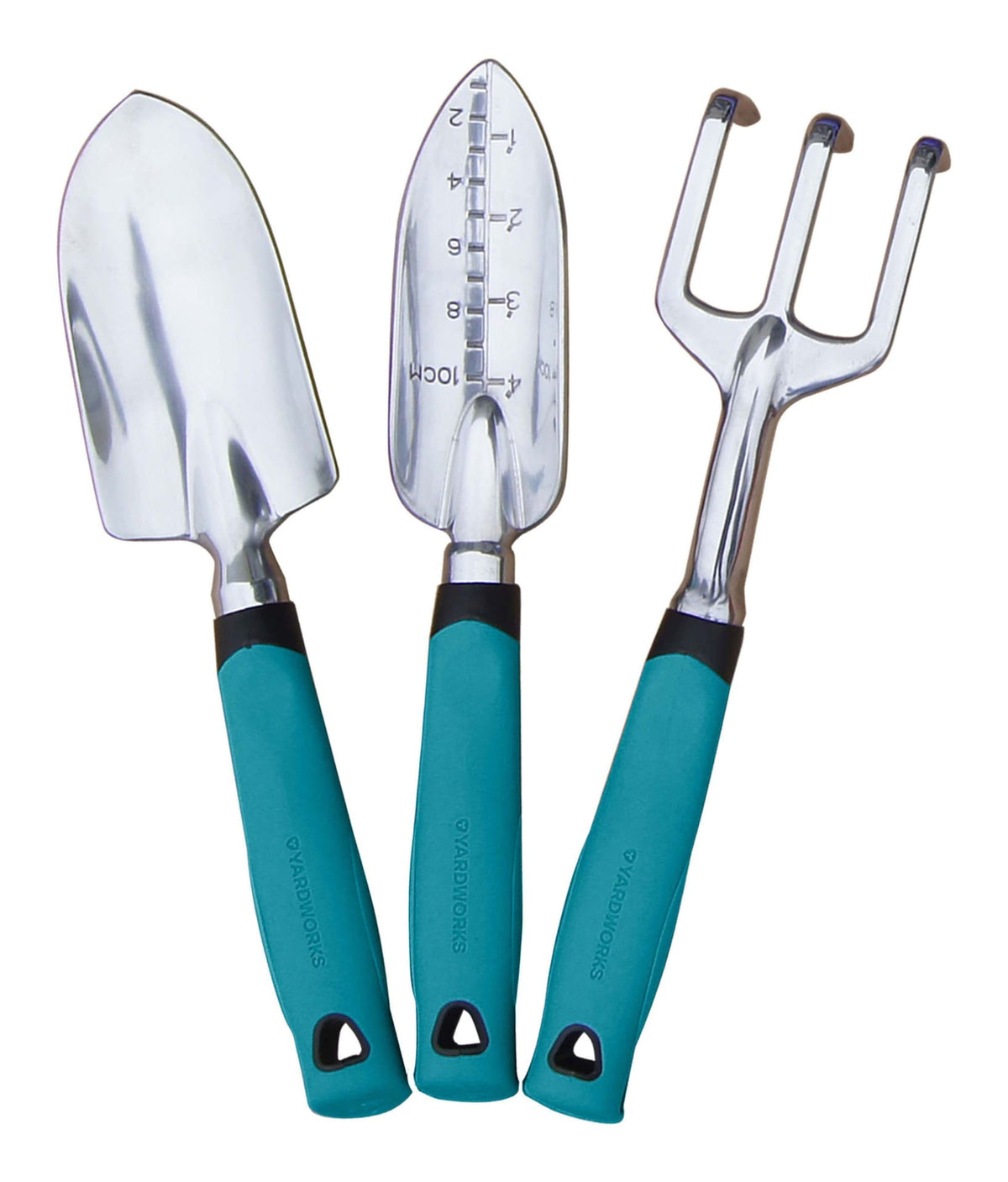 Aluminium Garden Tool Set with Rubber Handles, Assorted Colours, 3-pc U8M1 - product image 2