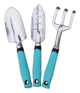 Aluminium Garden Tool Set with Rubber Handles, Assorted Colours, 3-pc U8M1 - product image 4
