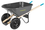 Steel Tray 2-Wheel Garden Wheelbarrow, 6-cu-ft R6A9 - product image 2