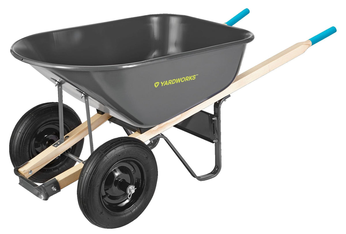 Steel Tray 2-Wheel Garden Wheelbarrow, 6-cu-ft R6A9 - product image 2
