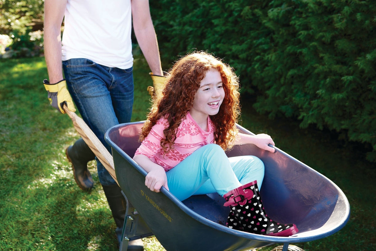 Steel Tray 2-Wheel Garden Wheelbarrow, 6-cu-ft R6A9 - product image 8