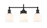 Bryant 3-Light Vanity Light, Black with Opal Shade H1K6 - product image 2