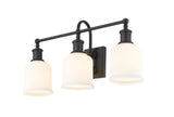 Bryant 3-Light Vanity Light, Black with Opal Shade H1K6 - product image 4