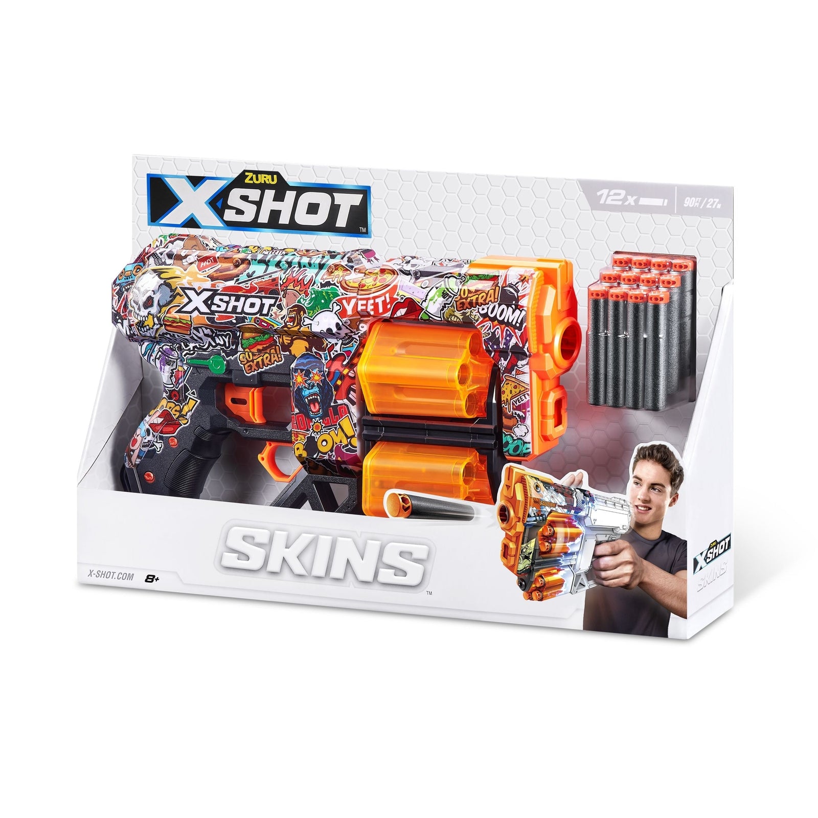 X-Shot Skins Dread, 7 Unique Designs, 12-Dart Capacity, Ages 8+ H2Q6 - product image 3