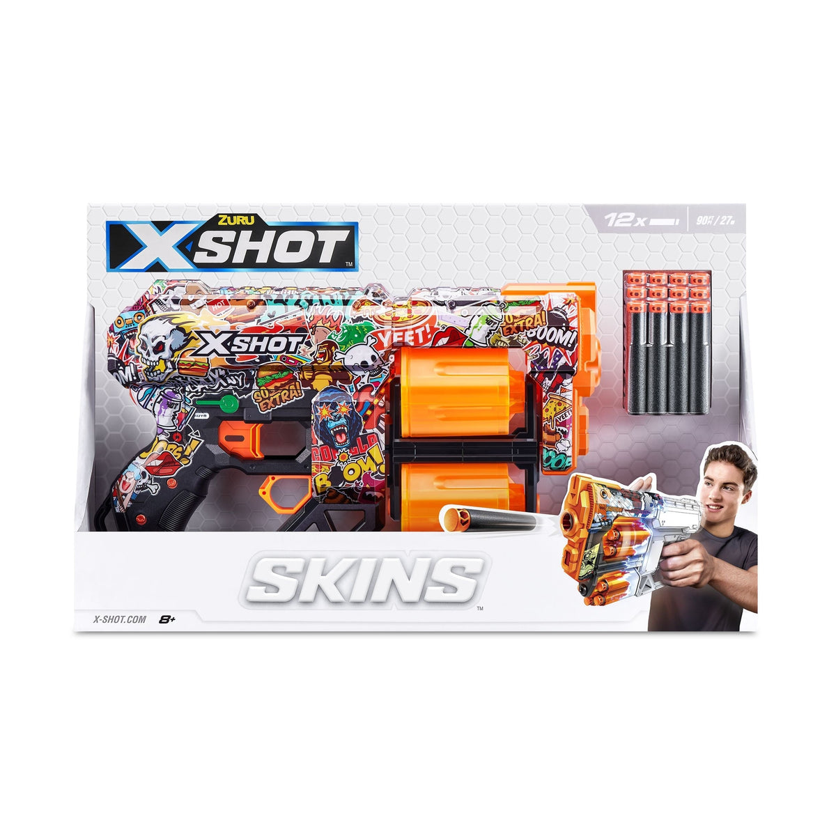 X-Shot Skins Dread, 7 Unique Designs, 12-Dart Capacity, Ages 8+ H2Q6 - product image 6